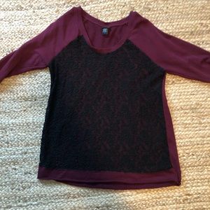 Torrid Crew Neck Lace Sweater